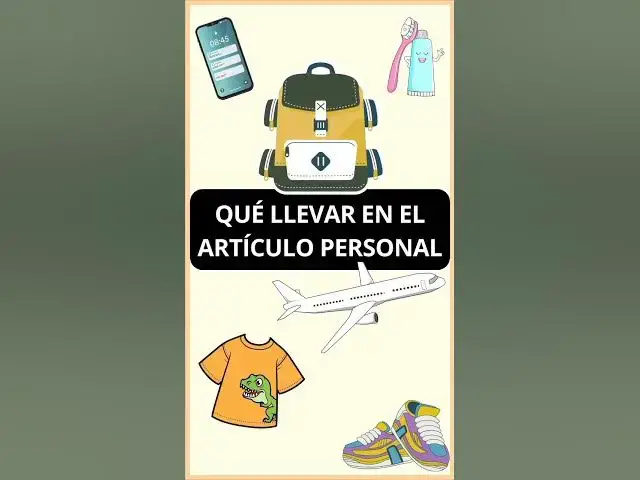 'Video thumbnail for Qué llevar en el artículo personal'
