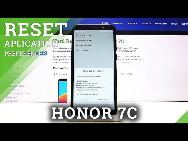 'Video thumbnail for How to Restore App Defaults in Honor 7C - Reset App Preferences'