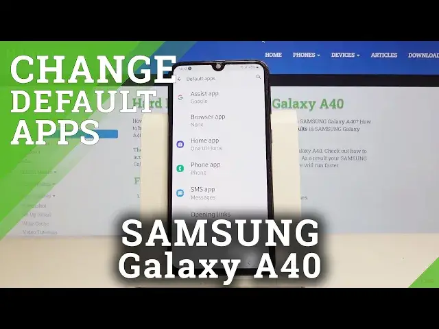 'Video thumbnail for How to Change Default App Settings in SAMSUNG Galaxy A40 – Apps Customization'