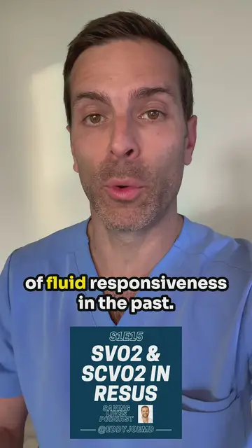 'Video thumbnail for ScvO2 for Fluid Responsiveness (One-Minute Journal Club)'