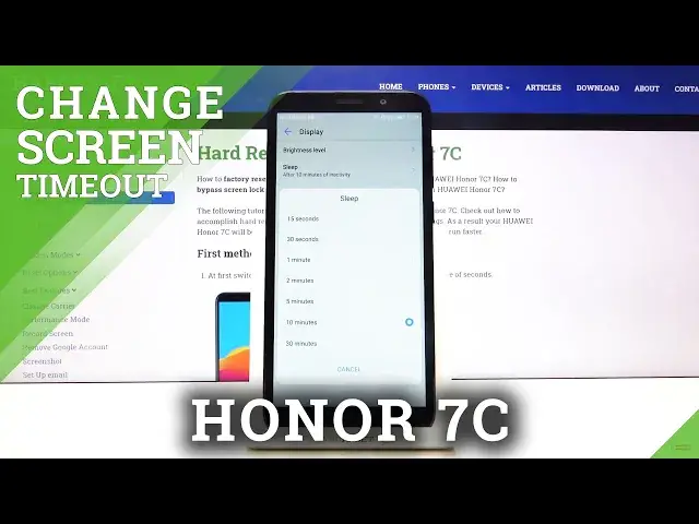 'Video thumbnail for How to Adjust Screen Timeout in Honor 7C – Find Display Settings'