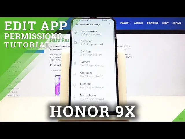 'Video thumbnail for How to Change App Permissions in Honor 9X – Application Settings'