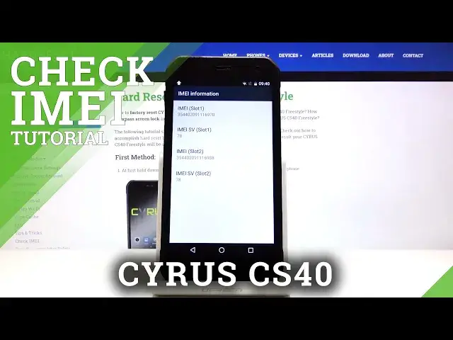 'Video thumbnail for How to Find IMEI and SN in CYRUS CS40 – Serial Number and IMEI Status'