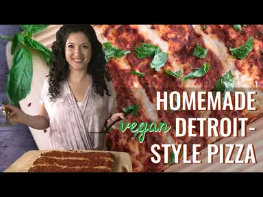 'Video thumbnail for How to Make Vegan Detroit-Style Pizza with Miyoko's Vegan Mozzarella'