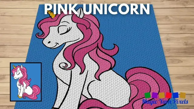 'Video thumbnail for Pink Unicorn C2C Crochet Pattern: Easy and Adorable for Kids'