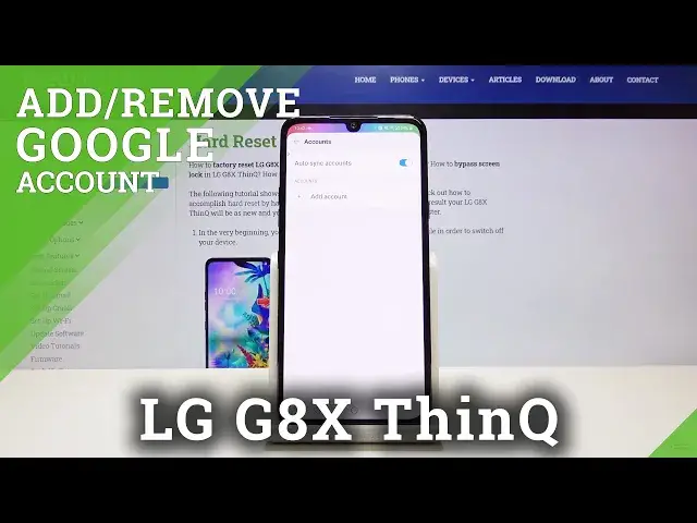 'Video thumbnail for How to Remove Google Account in LG G8X ThinQ - Add Google Account'