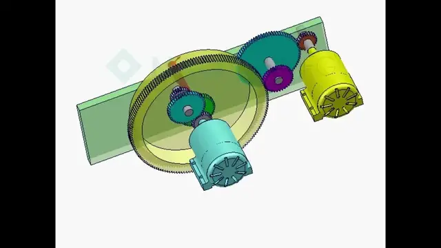 'Video thumbnail for 145 - Both the main and auxiliary motors are running, in reverse, differential wheel system'