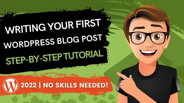 'Video thumbnail for Writing Your First WordPress Blog Post'