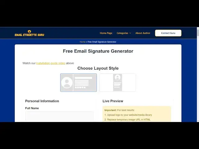 'Video thumbnail for How to Create a Professional Email Signature for FREE'