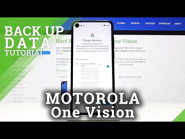 'Video thumbnail for How to Activate Google Backup in Motorola One Vision - Data Protection'