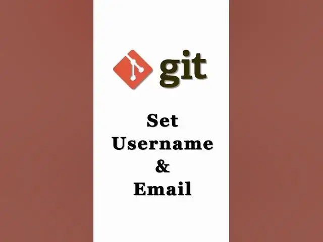 'Video thumbnail for How to Set Username and Email in Git (Learn in 40 Seconds) #shorts #git'