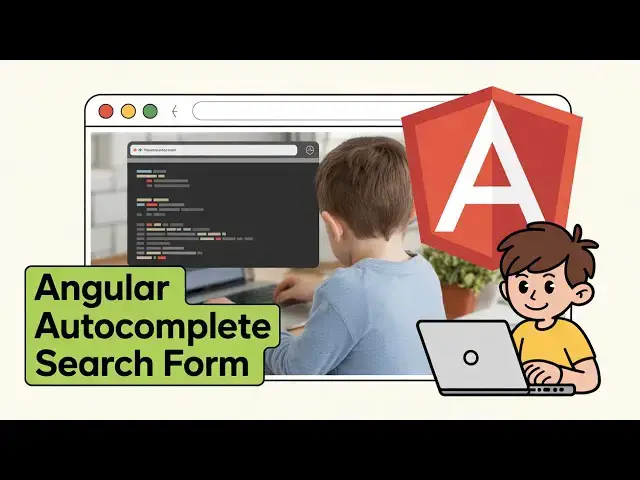 'Video thumbnail for Angular ngx-typehead Example to Build Autocomplete HTML Search Input Form Field in Browser Using TS'