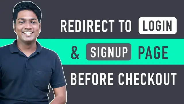 'Video thumbnail for How To Add Login & Signup Page Before Checkout'