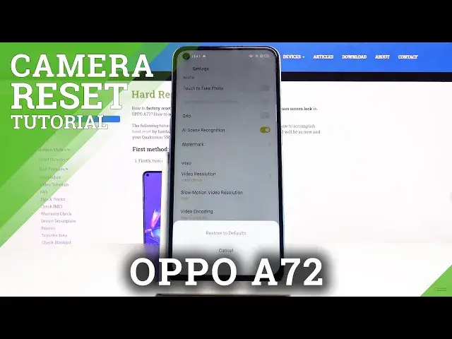'Video thumbnail for How to Reset Camera in OPPO A72 – Restore Camera Settings'