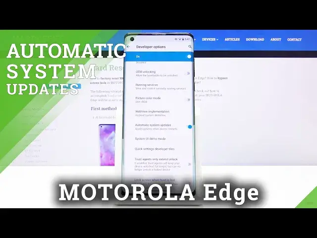 'Video thumbnail for How to Activate Automatic System Update on Motorola Edge – Update your Device'