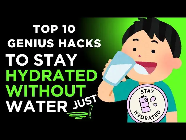 'Video thumbnail for Top 10 Genius Hacks to Stay Hydrated Without Just Drinking Water | Hydration Made Easy!'
