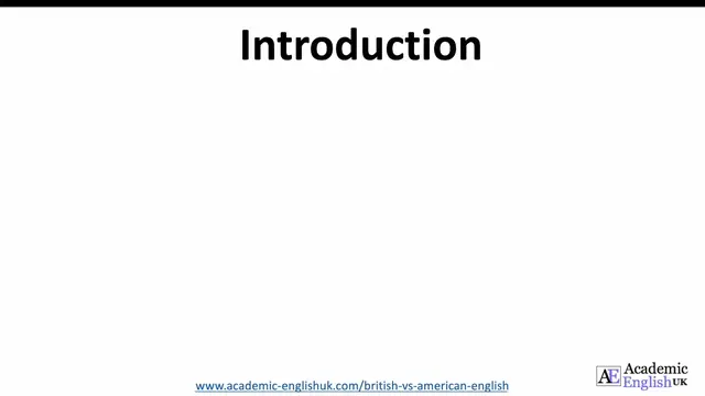 'Video thumbnail for British English Versus American English'