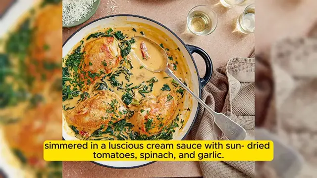 'Video thumbnail for Creamy Tuscan chicken'