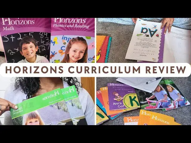 'Video thumbnail for Horizon's Kindergarten Homeschool Curriculum Unboxing & Overview: Phonics & Reading, Math, & Health'