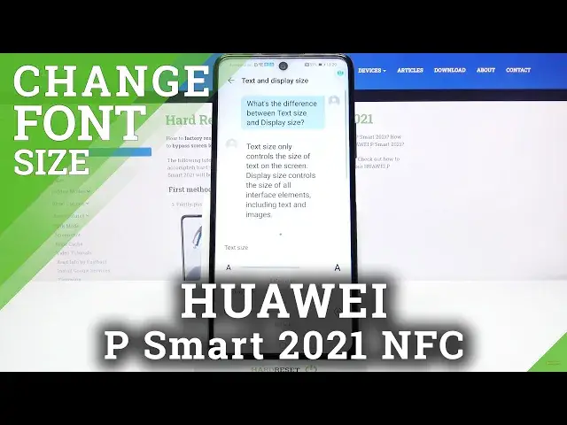 'Video thumbnail for How to Set Up Font Size in Huawei P Smart 2021 NFC?'