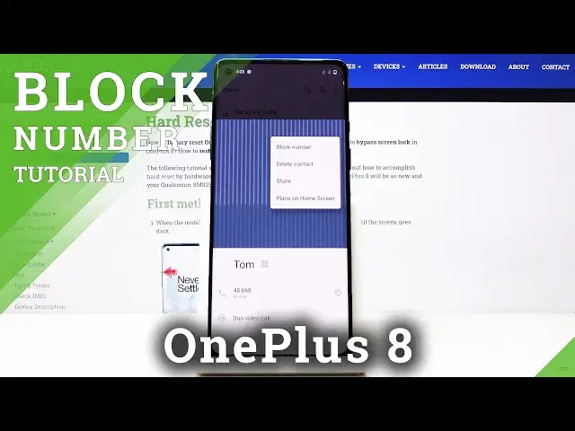 'Video thumbnail for How to Add Number to Blacklist in OnePlus 8 - Block Number'