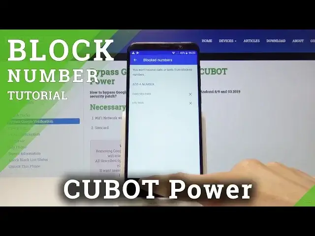 'Video thumbnail for How to Create Blacklist in CUBOT Power - Block Number'