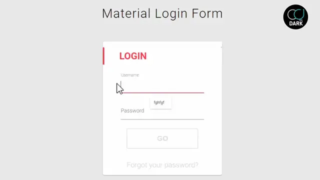 'Video thumbnail for Material UI _ Login Form Design with HTML And CSS'