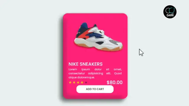 'Video thumbnail for Simple 3D Product Card with Html & CSS'