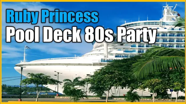 'Video thumbnail for Ruby Princess Cruise Ship Pool Dance Party Travel Vlog'