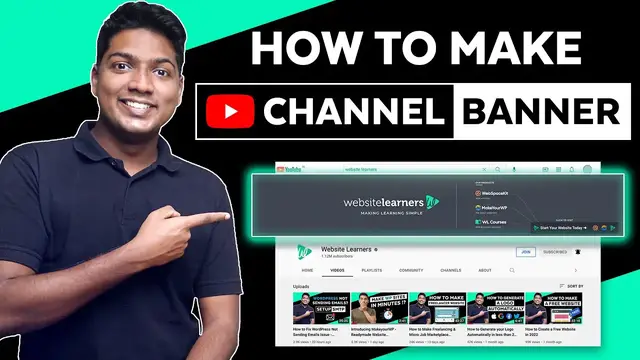 'Video thumbnail for How to Make a YouTube Banner _ YouTube Channel Art Tutorial'
