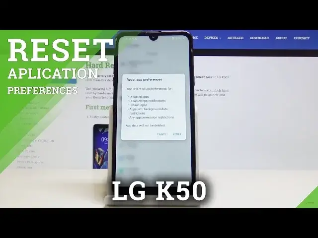'Video thumbnail for LG K50 How to Reset App Preferences'