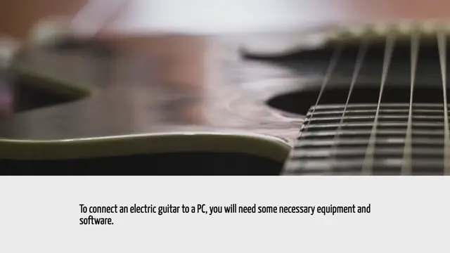 'Video thumbnail for How To Connect Electric Guitar To Pc'