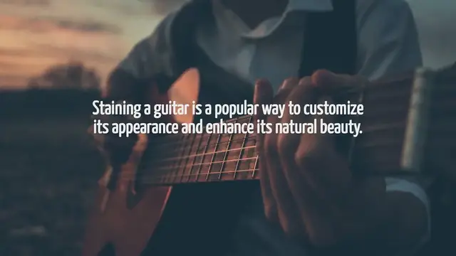 'Video thumbnail for How To Stain Guitar'