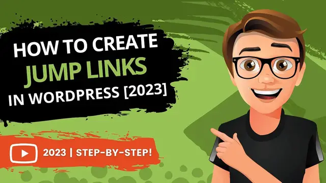 'Video thumbnail for How To Create Jump Links In WordPress 2023 [FAST]'