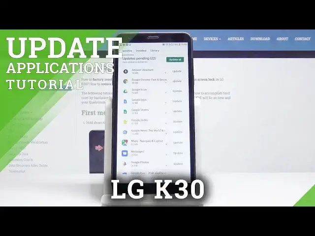 'Video thumbnail for How to Update Applications in LG K30 – Download Latest App Version'