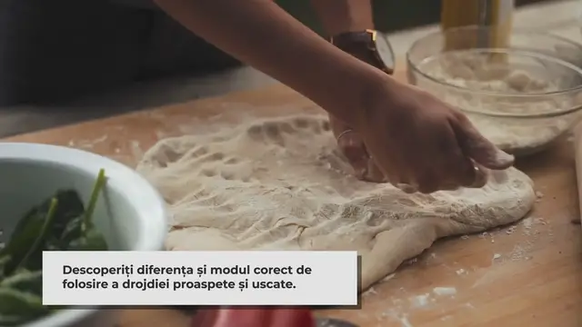 'Video thumbnail for Drojdia Proaspătă vs. Drojdia Uscată: Cum să Le Folosiți Corect în Panificație'