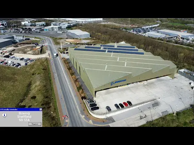 'Video thumbnail for Boeing, Sheffield, S9 1ZA  ✈️🛸🎥✅'