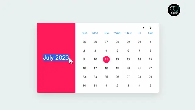 'Video thumbnail for Dynamic Calendar with JavaScript'