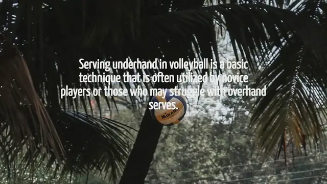 'Video thumbnail for How To Serve Underhand In Volleyball'