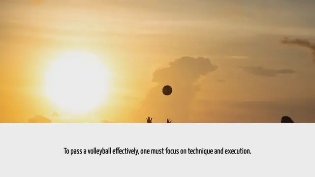 'Video thumbnail for How To Pass A Volleyball'