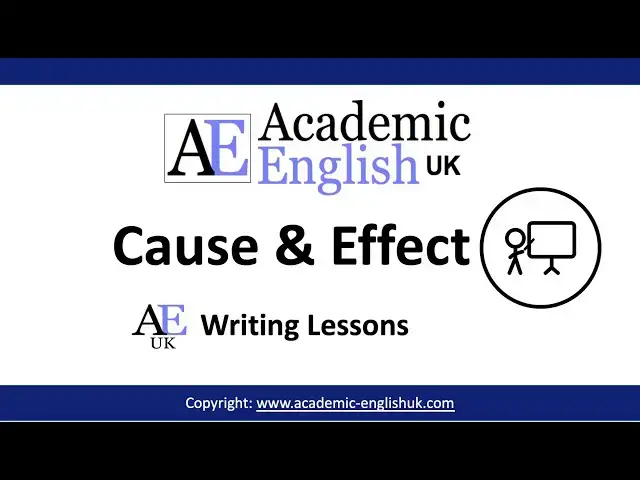 'Video thumbnail for Cause & Effect Video Language / Academic English'