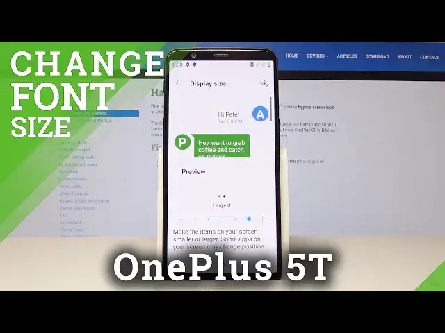 'Video thumbnail for How to Change Font Size on OnePlus 5T - Adjust Text Size'