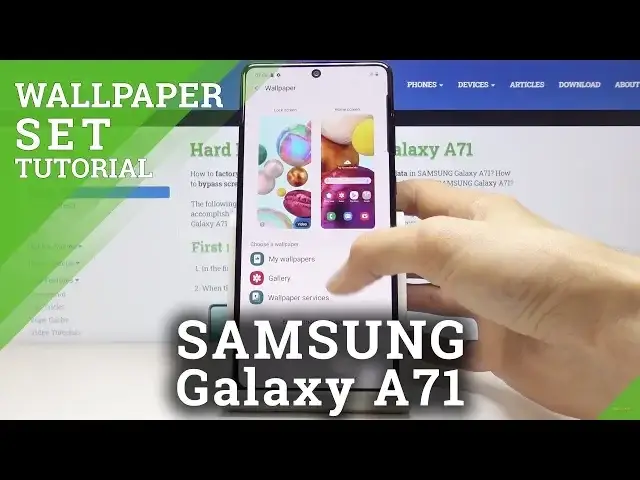 'Video thumbnail for How to Change Wallpaper in SAMSUNG Galaxy A71 – Refresh Home Screen'