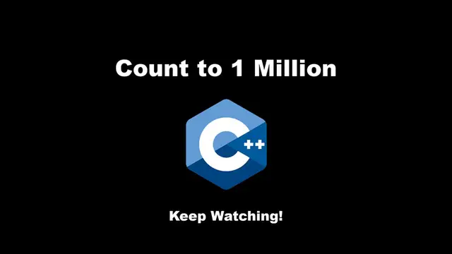 'Video thumbnail for Count to 1 Million using C++ 🔥'