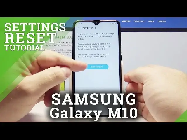 'Video thumbnail for How to Reset Settings SAMSUNG Galaxy M10 - Restore Defaults in Galaxy M10'