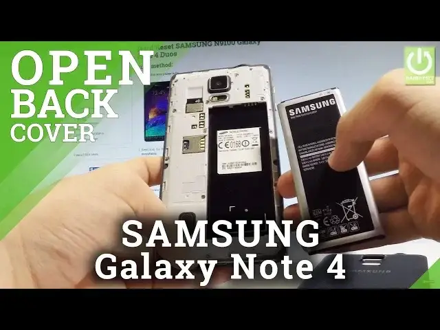 'Video thumbnail for How to Remove Battery SAMSUNG Galaxy Note 4 - Open Back Cover'