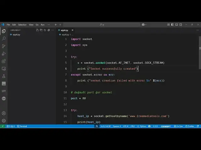 'Video thumbnail for Python 3 Socket Programming to Find IP Address of Website Domain in Terminal'