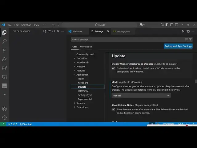 'Video thumbnail for How to Disable Visual Studio Code IDE Auto Update Feature to Turn off Automatic Updates'
