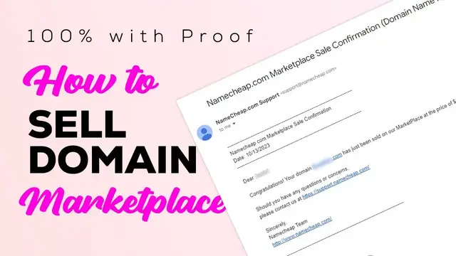 'Video thumbnail for How to Sell Domain Marketplace with 100% Proof'