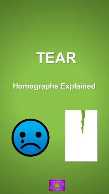 'Video thumbnail for Tear: Homographs Explained'